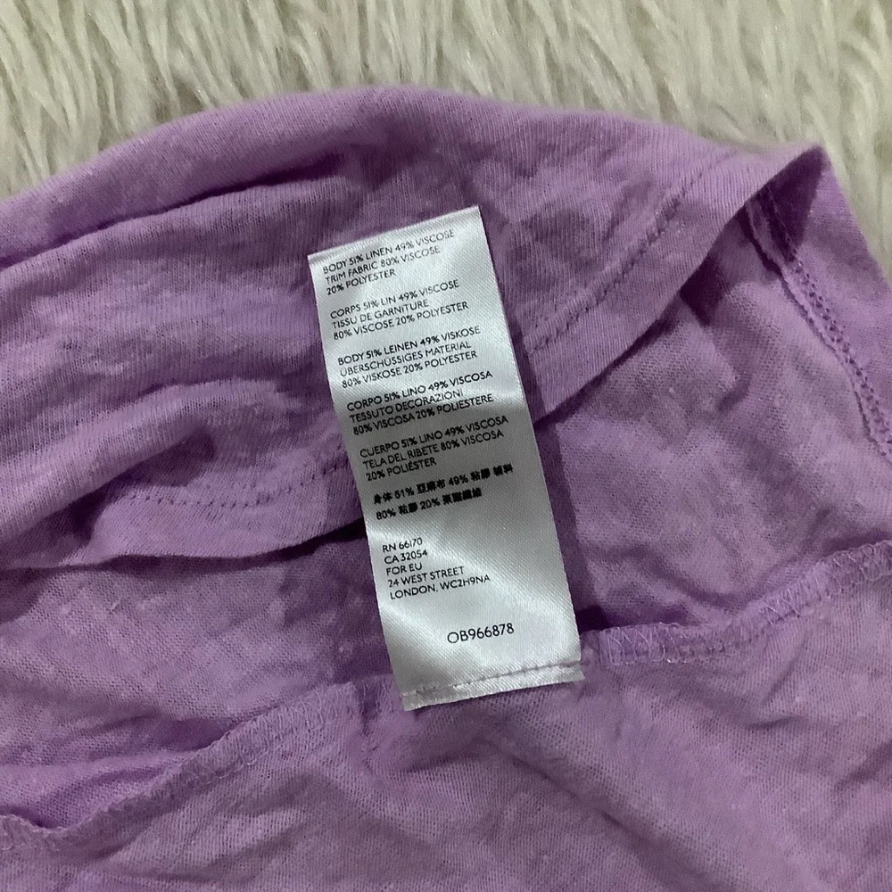 Free people women’s oversized summer breezy purple flowing top size small - Picture 6 of 9